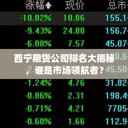 西宁期货公司排名大揭秘，谁是市场领航者？