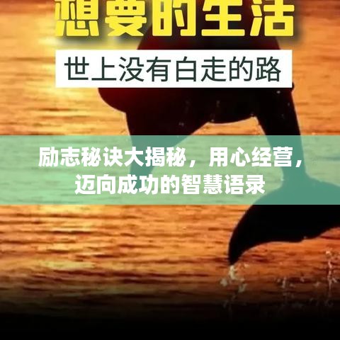 励志秘诀大揭秘，用心经营，迈向成功的智慧语录