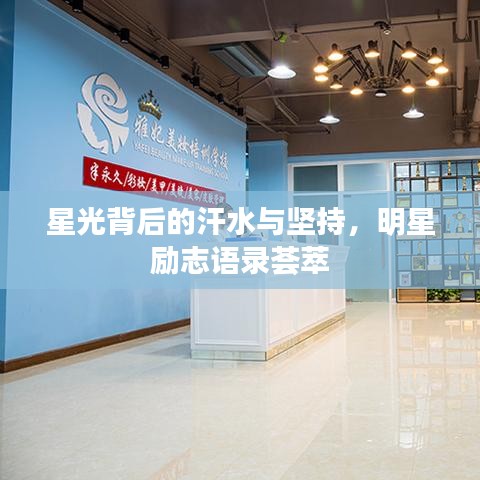 星光背后的汗水与坚持，明星励志语录荟萃