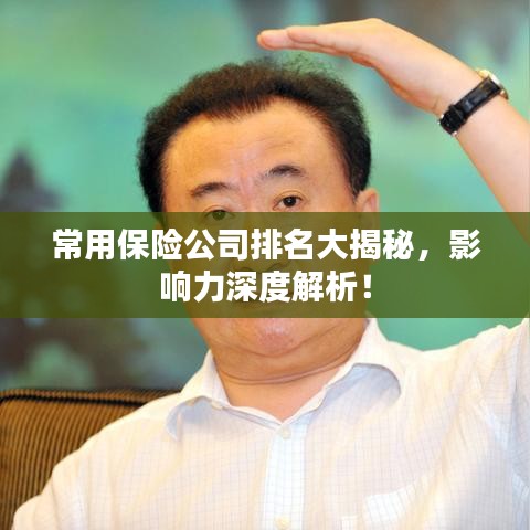 常用保险公司排名大揭秘，影响力深度解析！