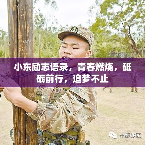 小东励志语录，青春燃烧，砥砺前行，追梦不止