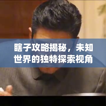 瞎子攻略揭秘，未知世界的独特探索视角