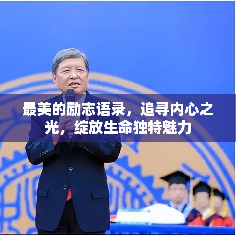 最美的励志语录，追寻内心之光，绽放生命独特魅力