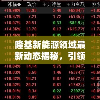 隆基新能源领域最新动态揭秘，引领未来能源革命之路