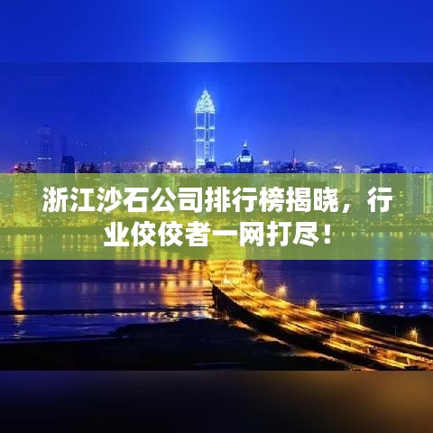 浙江沙石公司排行榜揭晓，行业佼佼者一网打尽！