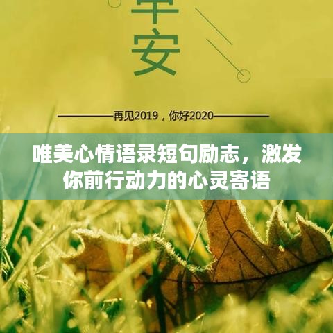 唯美心情语录短句励志，激发你前行动力的心灵寄语