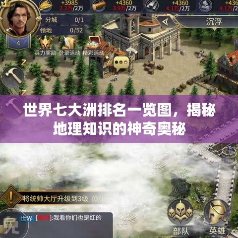 世界七大洲排名一览图，揭秘地理知识的神奇奥秘