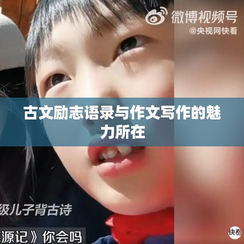 古文励志语录与作文写作的魅力所在