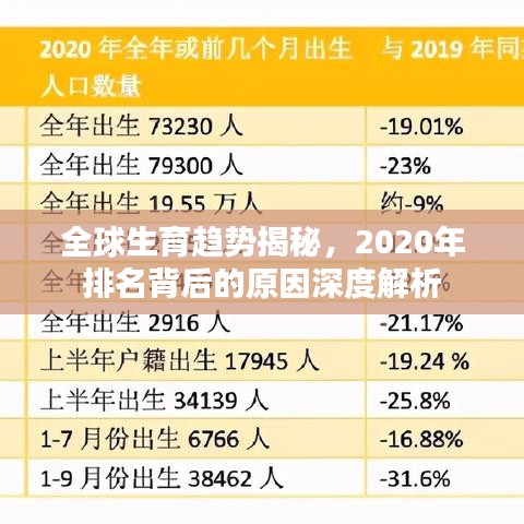 全球生育趋势揭秘，2020年排名背后的原因深度解析