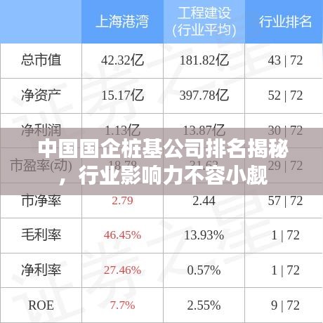中国国企桩基公司排名揭秘，行业影响力不容小觑