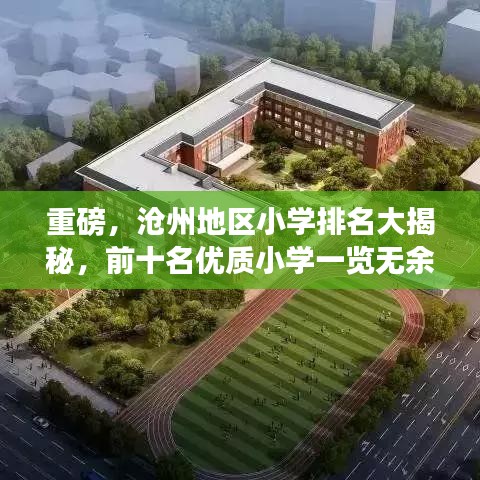 重磅，沧州地区小学排名大揭秘，前十名优质小学一览无余！