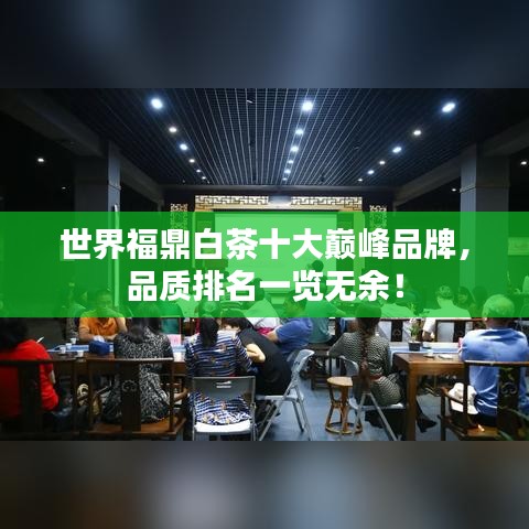 世界福鼎白茶十大巅峰品牌，品质排名一览无余！