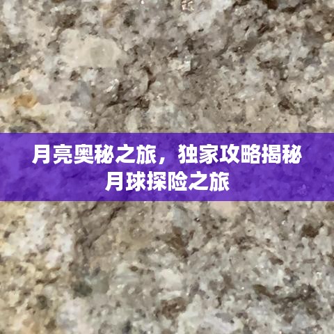 月亮奥秘之旅，独家攻略揭秘月球探险之旅