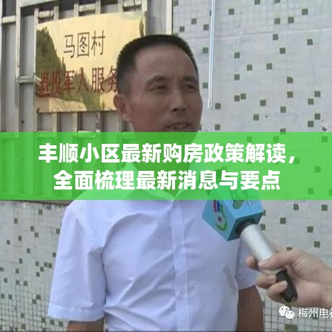 丰顺小区最新购房政策解读，全面梳理最新消息与要点