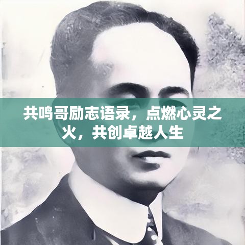 共鸣哥励志语录，点燃心灵之火，共创卓越人生