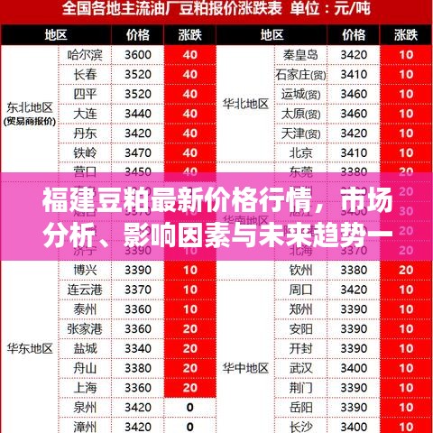 福建豆粕最新价格行情，市场分析、影响因素与未来趋势一网打尽