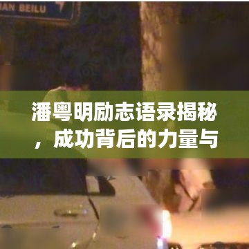 潘粤明励志语录揭秘，成功背后的力量与智慧视频大全探秘