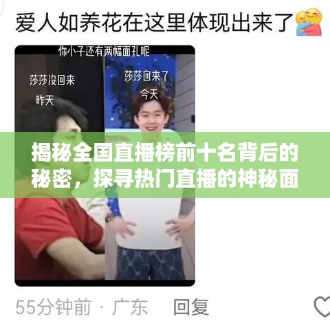 揭秘全国直播榜前十名背后的秘密，探寻热门直播的神秘面纱