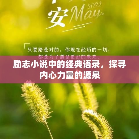 励志小说中的经典语录，探寻内心力量的源泉