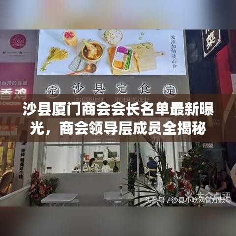 沙县厦门商会会长名单最新曝光，商会领导层成员全揭秘