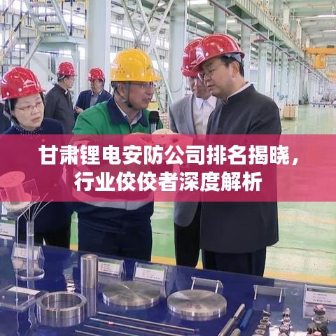 甘肃锂电安防公司排名揭晓，行业佼佼者深度解析