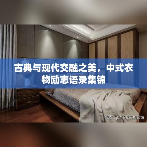 古典与现代交融之美，中式衣物励志语录集锦