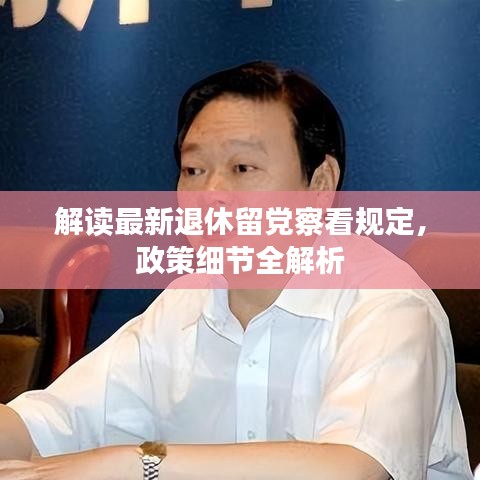 解读最新退休留党察看规定，政策细节全解析